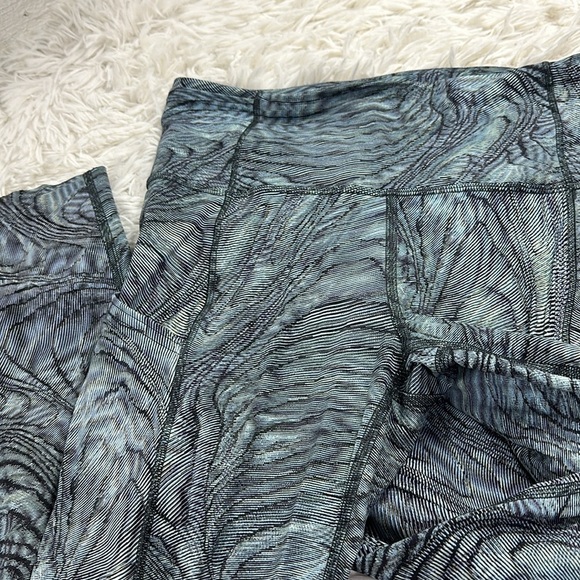 Lululemon Fast and Free Tight 25" Non-Reflective Nulux Dimensional Icing Blue - Picture 2 of 7